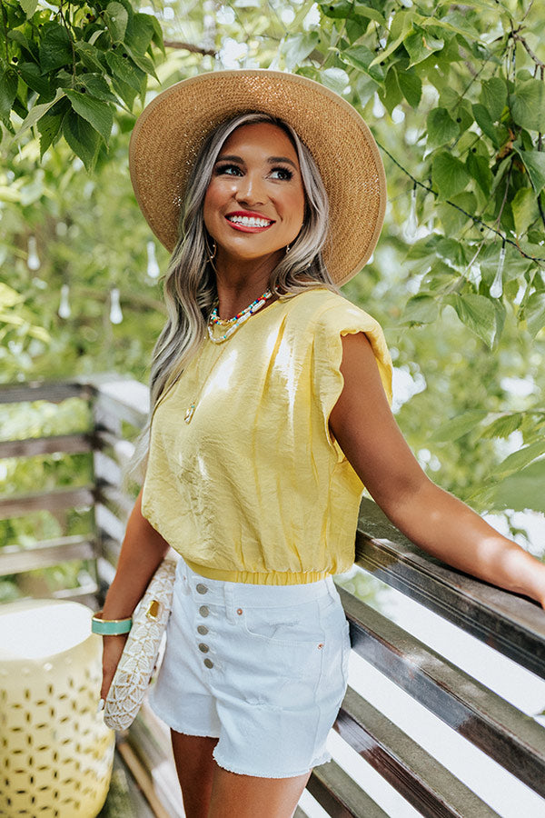 Well Curated Top In Yellow