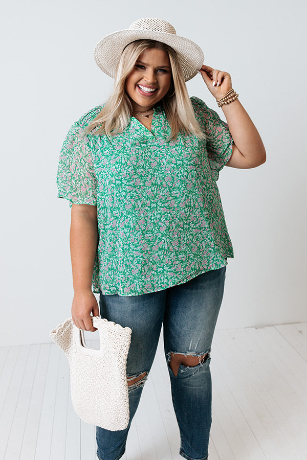 Garden Villa Shift Top  Curves Image - 1