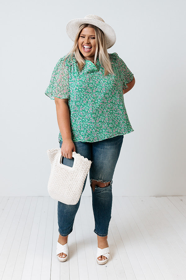 Garden Villa Shift Top  Curves Image - 3