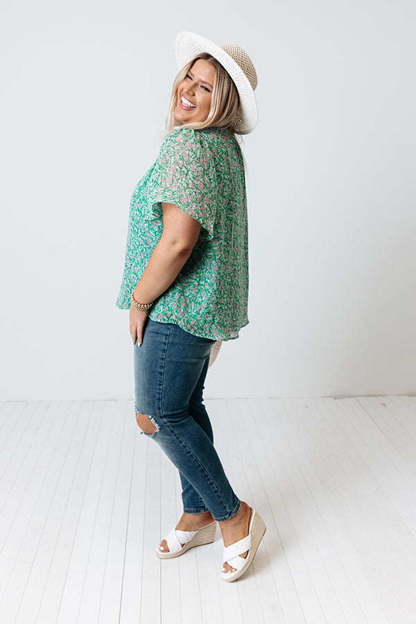 Garden Villa Shift Top  Curves Image - 4