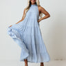 Hibiscus Kisses Midi In Sky Blue Image - 1