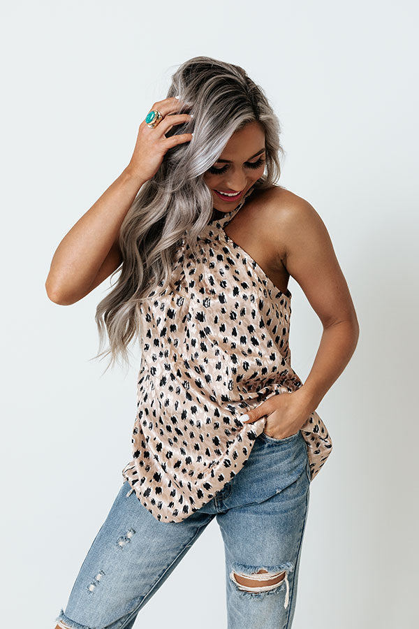 Fave Cocktail Leopard Top Image - 3