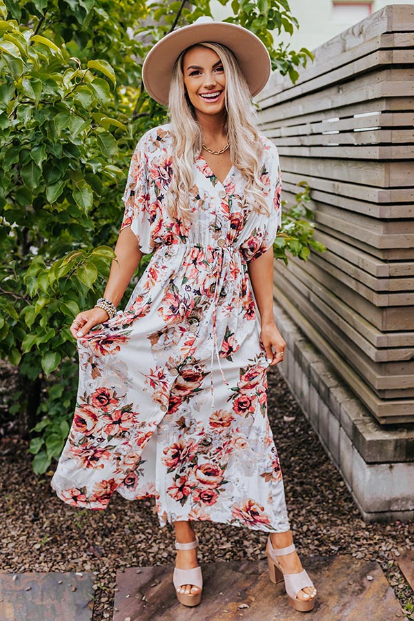 Every Second Counts Floral Maxi Dress Image - 4