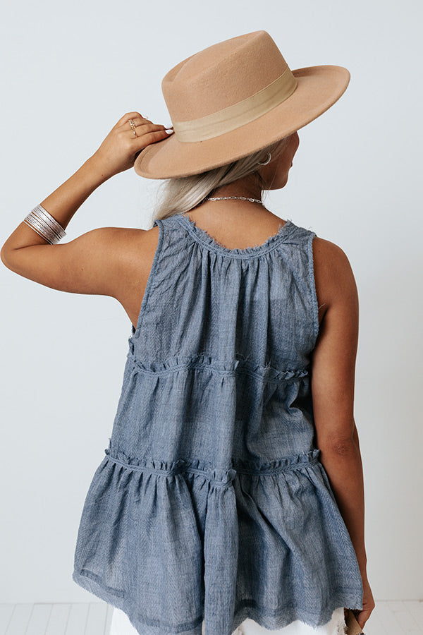 Darling Brunch Top In Blue Image - 5