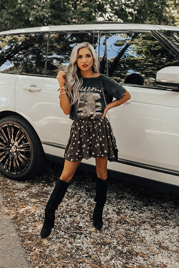 Wild And Free Stone-Wash Vintage Tee Image - 1