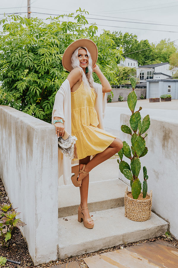 Pura Vida Pretty Dress In Primrose Yellow Image - 2