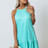 Gorgeous Day Dress In Aqua Image - 1