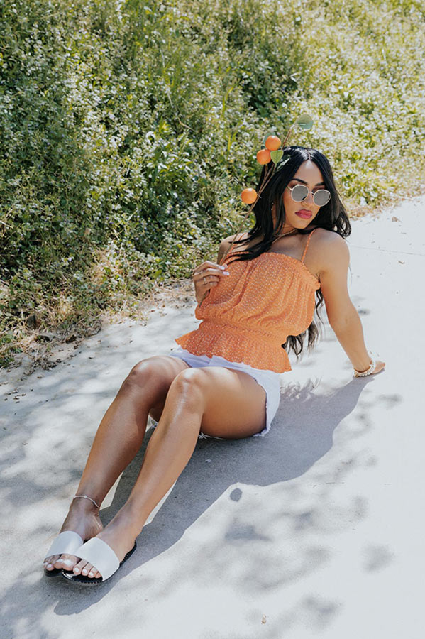 Panorama Views Tank In Orange Image - 3