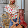 Honey And Hibiscus Floral Top Image - 1