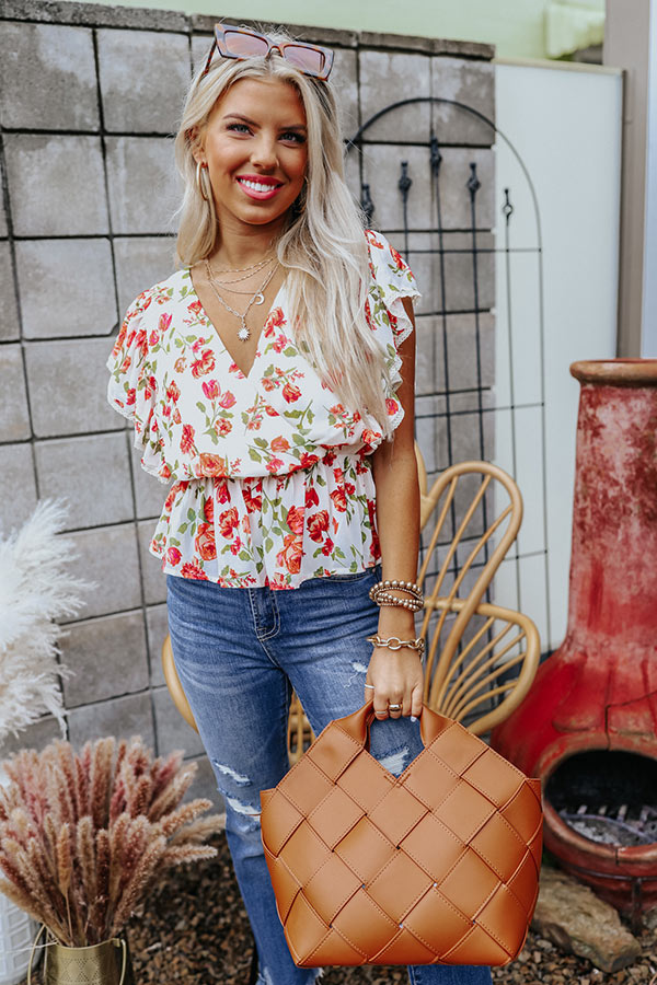 Honey And Hibiscus Floral Top Image - 2