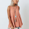 Sweet Notion Shift Top In Peach Image - 1