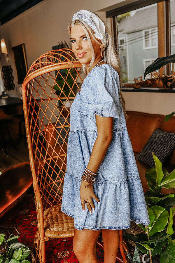 Summer To Remember Chambray Dress Image - 3