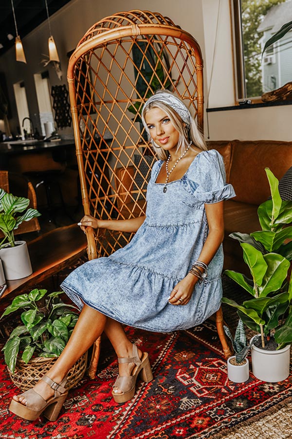 Summer To Remember Chambray Dress Image - 5