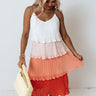 Shores Of Avalon Tiered Dress In Peach Image - 1