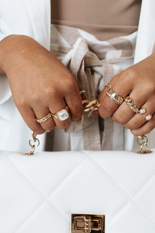 Seeking Champagne Ring Set Image - 2