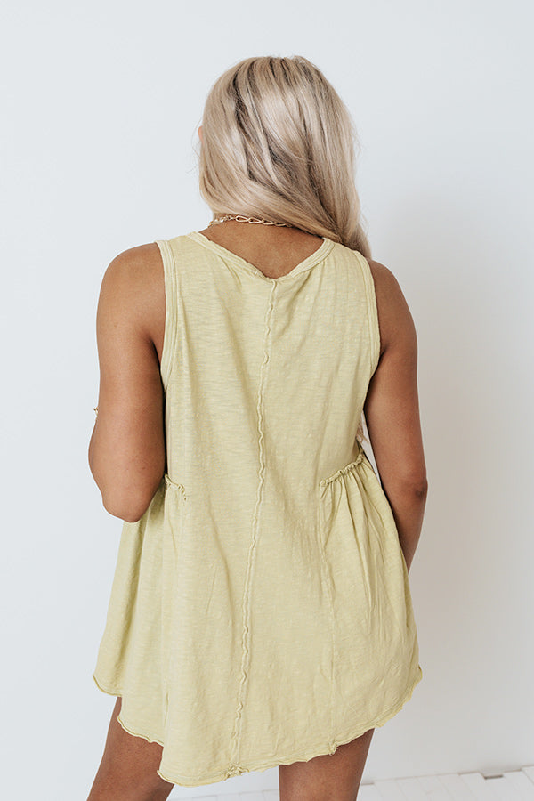 Sweet Notion Shift Top In Lime Punch Image - 5