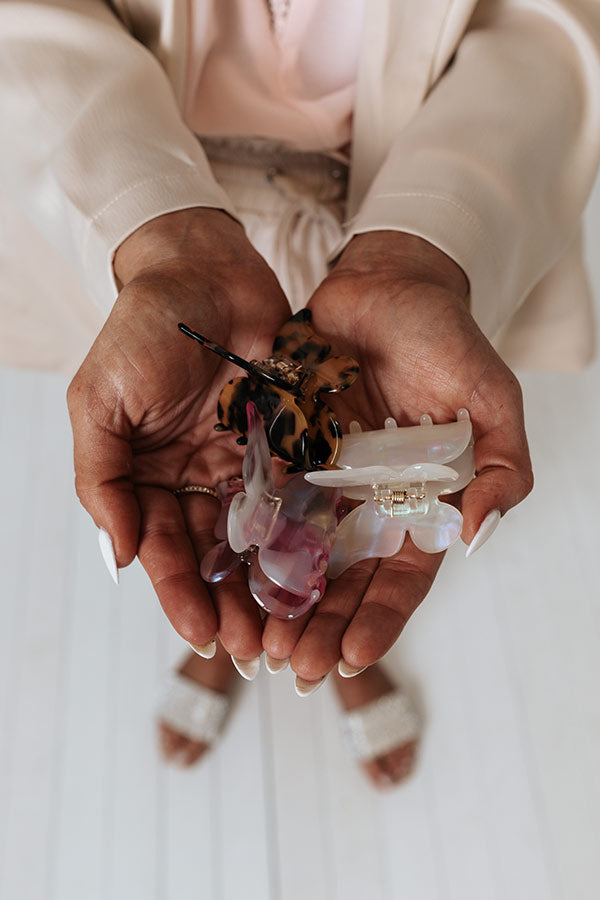 Sweet Spirit Hair Claw Set In Ivory Image - 2