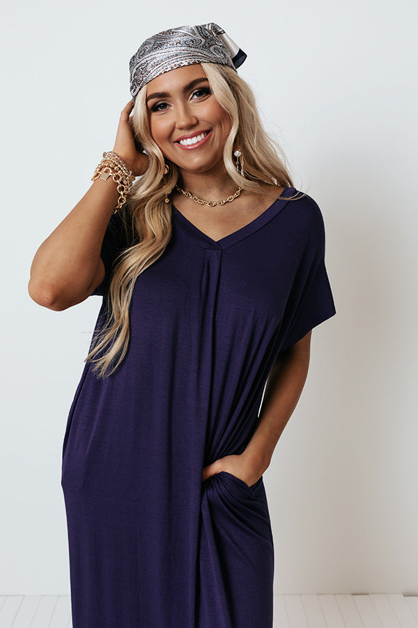 Weekend Pick Me Up Midi In Navy Image - 3