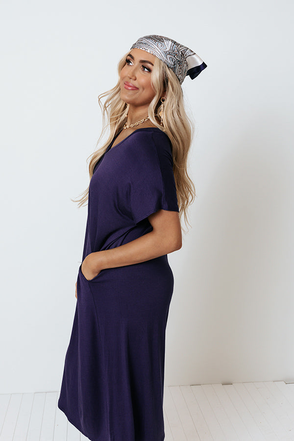 Weekend Pick Me Up Midi In Navy Image - 4