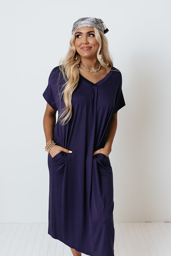 Weekend Pick Me Up Midi In Navy Image - 2