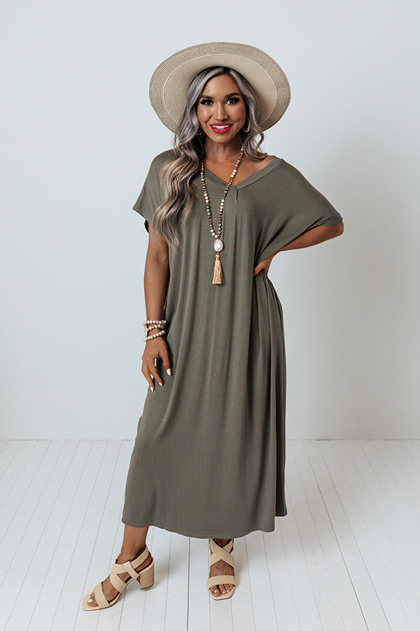 Weekend Pick Me Up Midi In Sage Image - 3