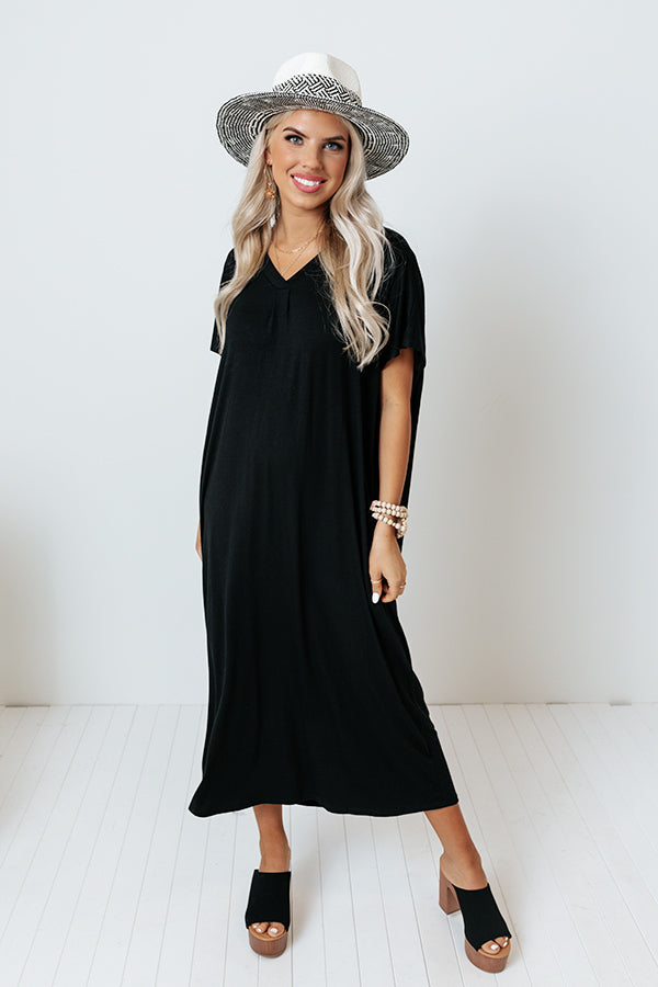 Weekend Pick Me Up Midi In Black Image - 5