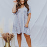 All Of My Love Floral Babydoll Dress In Periwinkle Curves Image - 1