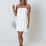 Sunning In Style Shift Dress In White Image - 1
