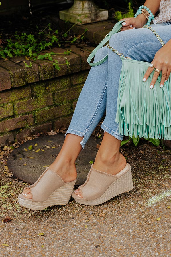 The Polly Wedge In Mocha Image - 1