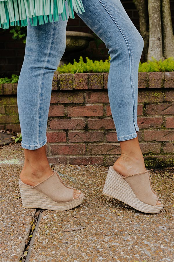 The Polly Wedge In Mocha Image - 3