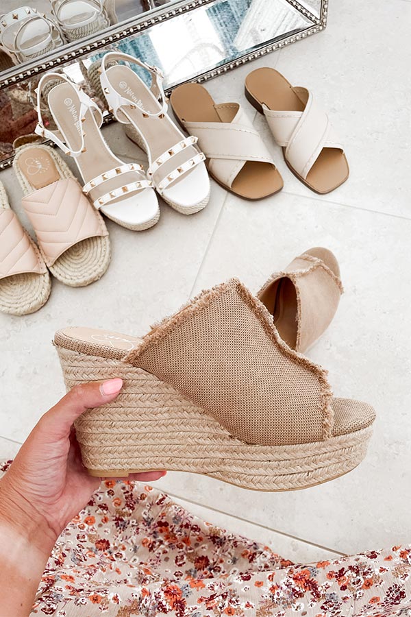 The Polly Wedge In Mocha Image - 4