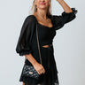 Just In Love Smocked Dress In Black Image - 1