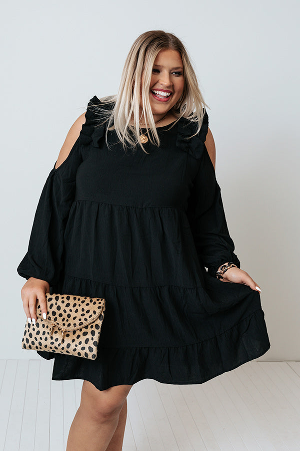 Nashville Sights Shift Dress In Black Curves Image - 5