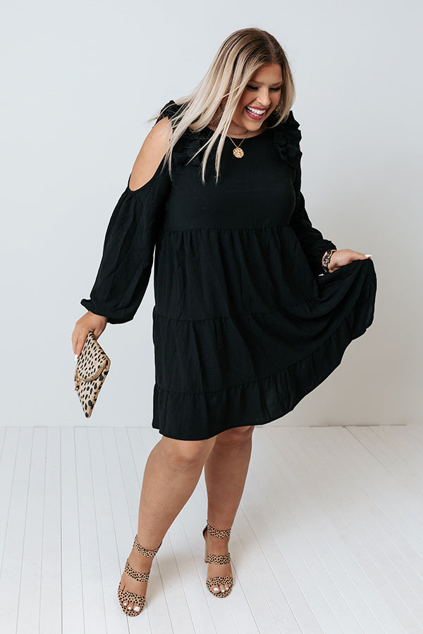 Nashville Sights Shift Dress In Black Curves Image - 2