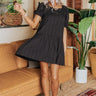Away On A Yacht Shift Dress In Black Image - 1