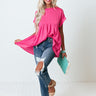 Worth The Bubbly Babydoll Top In Pink Image - 1