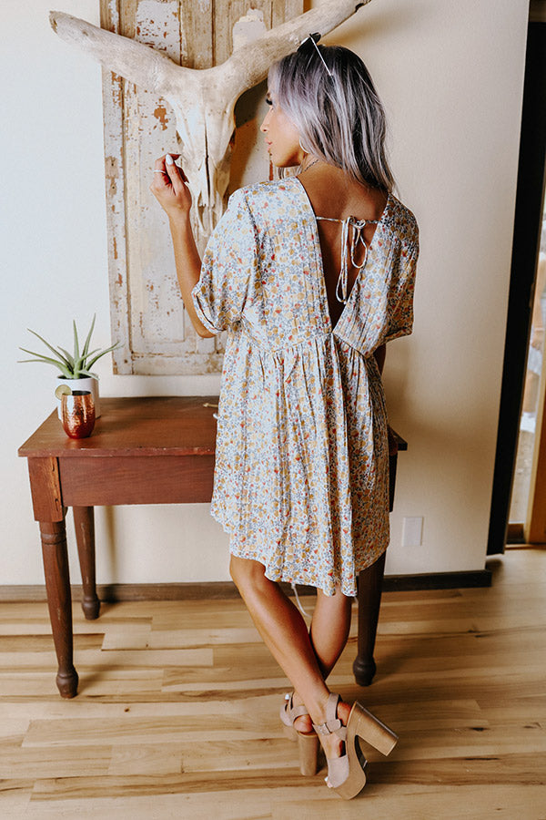 Friendly Exchange Floral Babydoll Dress Image - 3