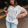 Kiss 74 Oversized Distressed Graphic Tee Image - 1