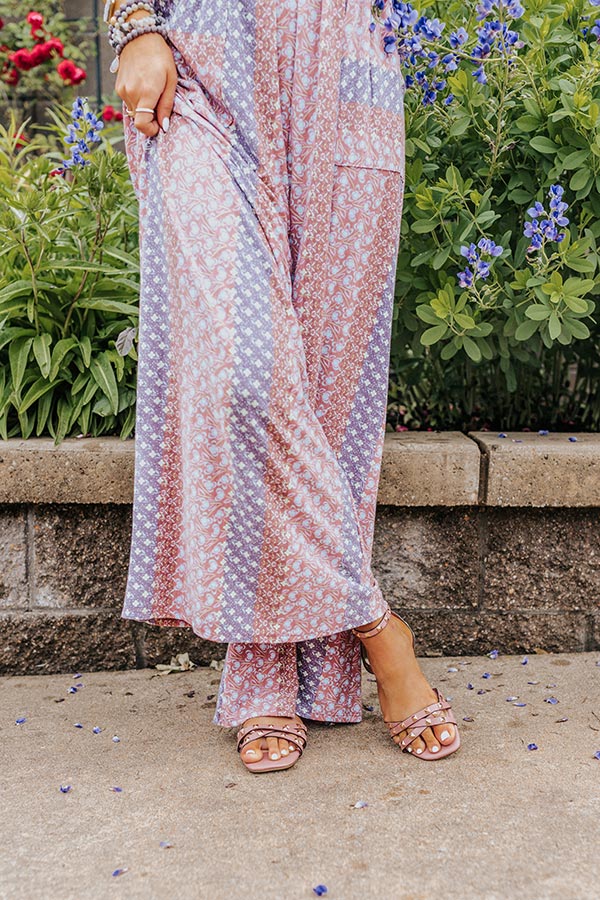 The Contessa Studded Sandal In Blush Image - 5