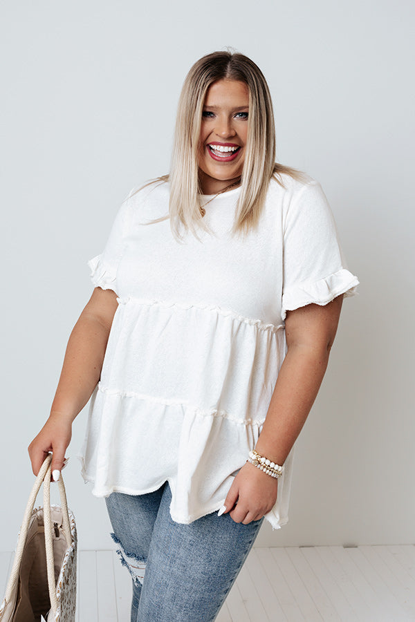 Affectionate Afternoon Babydoll Top Curves Image - 1