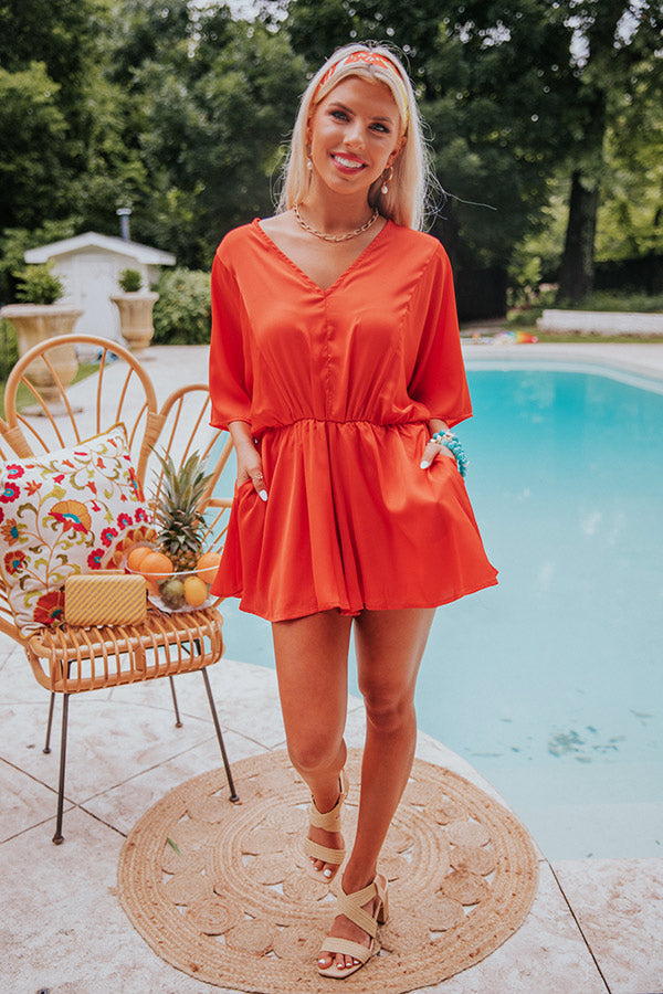 Tangerine Romper main image 1