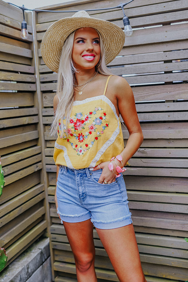 KanCan The Yaya High Waist Shorts In Light Wash Image - 2