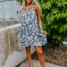 Summer Girls Floral Dress In Slate Image - 1