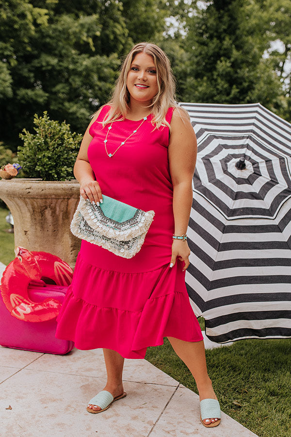 Summer Masquerade Shift Dress In Rose Curves Image - 2