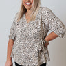 Major Event Leopard Wrap Top Curves Image - 1