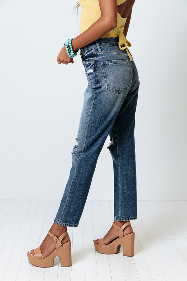 KanCan The Harris High Waist Distressed Relaxed Jean Image - 5