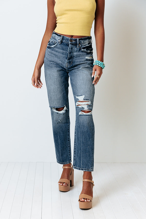 KanCan The Harris High Waist Distressed Relaxed Jean Image - 4