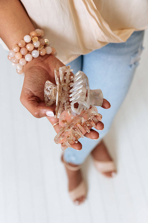 Bring On The Fun Hair Claw Clip Set In Natural Image - 1