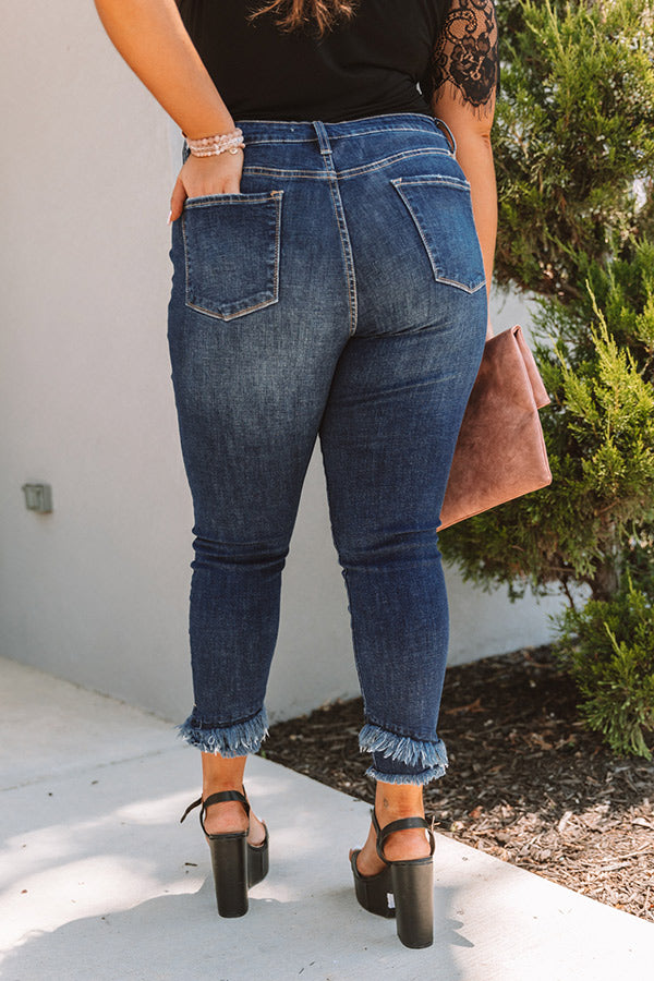 KanCan The Preston Midrise Distressed Ankle Skinny Curves Image - 3