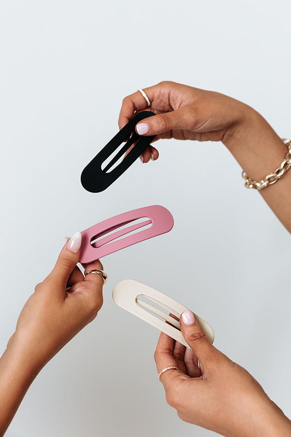 Ready To Succeed Hair Claw Clip Set In Violet Image - 1